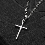 Collar con Cruz de plata