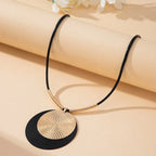 Collar con Gran Colgante Redondo Bohemio Chic