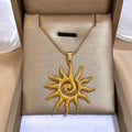Collar con Gran Colgante de Sol