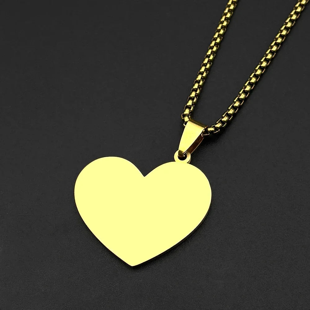 Collar con colgante corazón Alá y Mahoma árabe islam musulmán
