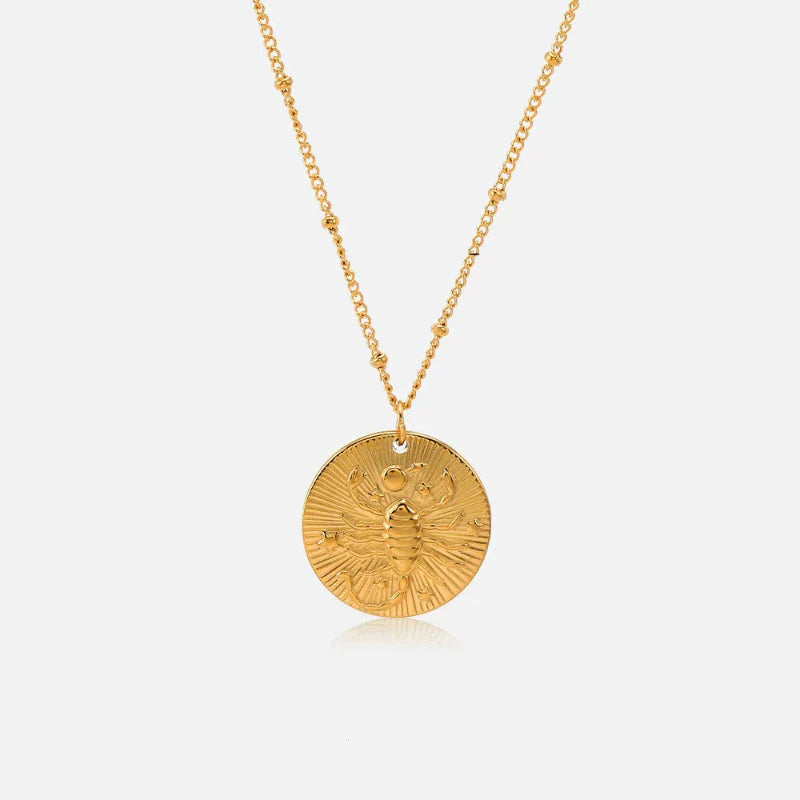 Collar con Colgante de Constelación Signo del Zodiaco