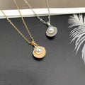 Collar con Colgante de Concha de Vieira y Perla oro