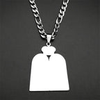 Collar con colgante de oraciones judías los 10 mandamientos de la Torá
