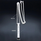 Collar con colgante de protección Mesuzá y letras hebreas judío