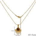 Collar con Colgante de Protección Ojo de Tigre para Mujer A