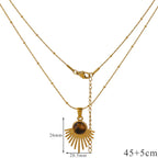 Collar con Colgante de Protección Ojo de Tigre para Mujer A