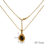 Collar con Colgante de Protección Ojo de Tigre para Mujer B