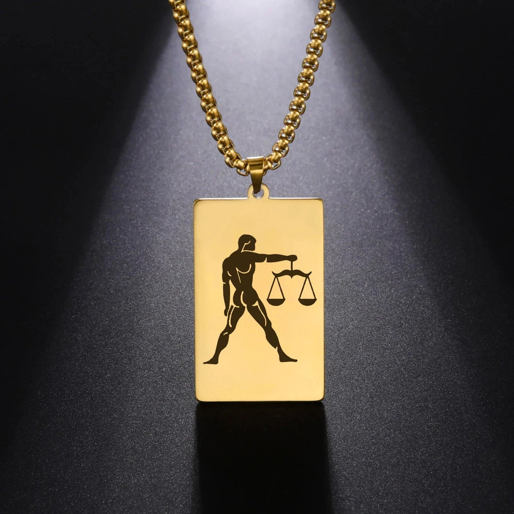 Collar con Colgante Elegante Signo del Zodiaco Astrológico