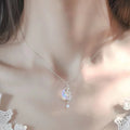 Collar con Colgante de Piedra de Luna y Estrellas 1