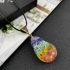 Collar con Colgante de Piedras 7 Chakras