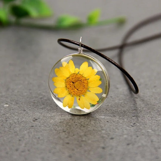 Collar con Colgante de Vidrio Soplado Árbol de la Vida