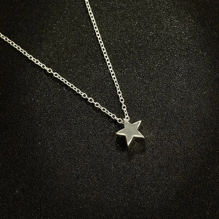 Collar con Colgante Estrella plata