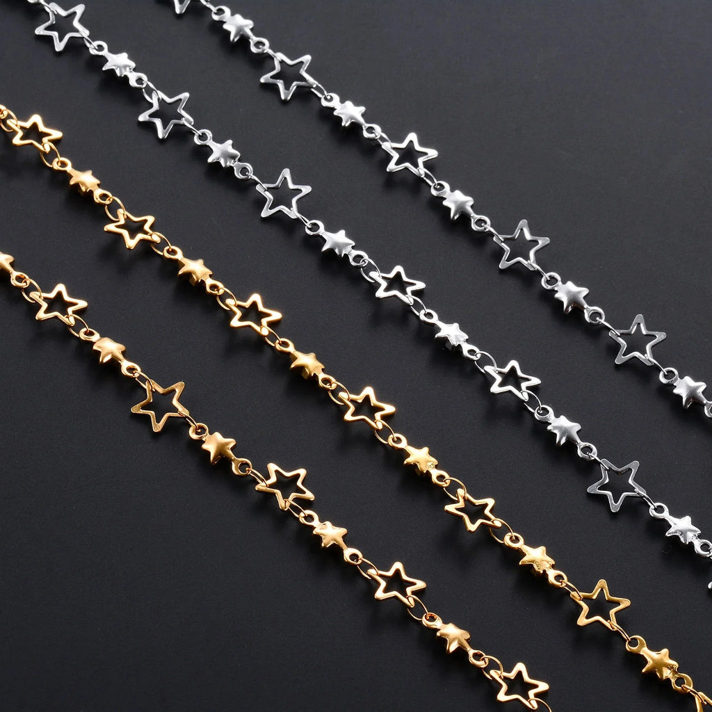 Collar con Colgante de Estrella de Astrología para Hombre o Mujer oro