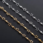 Collar con Colgante de Estrella de Astrología para Hombre o Mujer oro