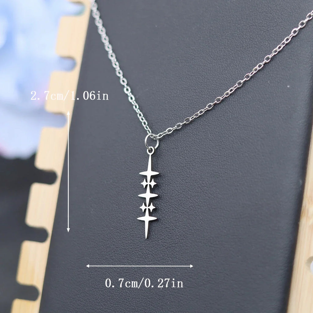 Collar con Colgante de Estrella para Hombre en plata