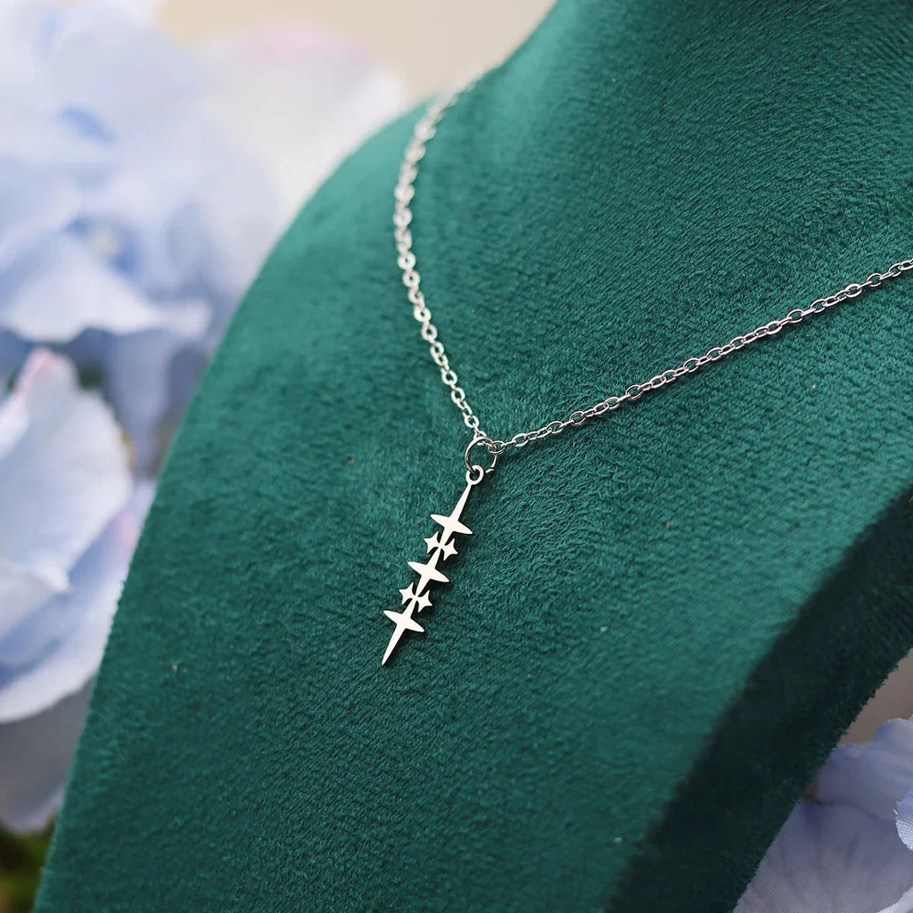 Collar con Colgante de Estrella para Hombre en plata