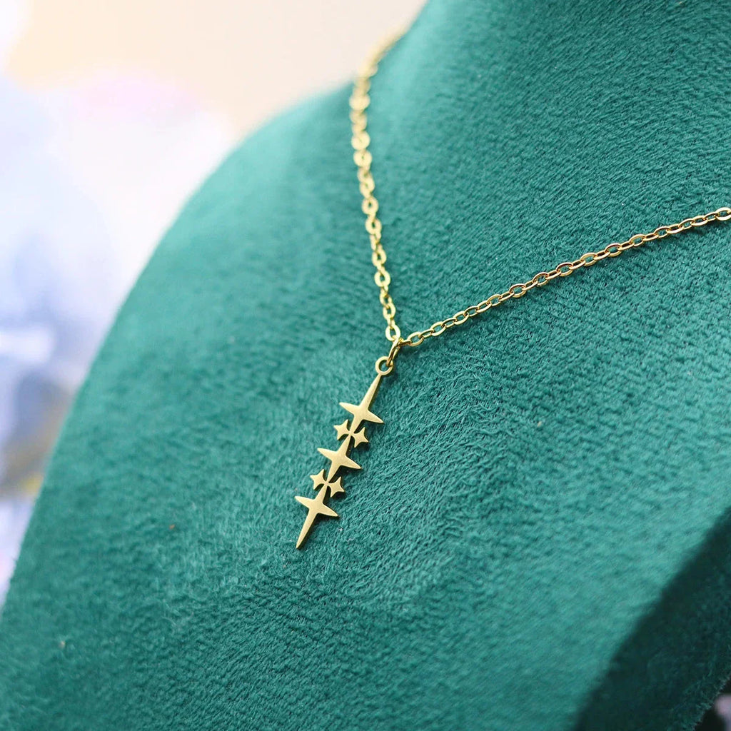 Collar con Colgante de Estrella para Hombre en oro