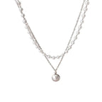 Collar con Colgante de Perlas Blancas en plata