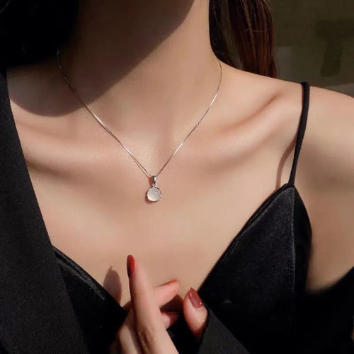 Collar con Colgante Fertilidad Piedra de Luna para Mujer