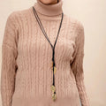 Collar con Colgante de Hoja de Otoño