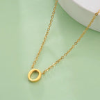 Collar con colgante de inicial - letra 