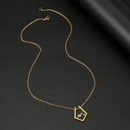 Collar con Colgante Montaña oro