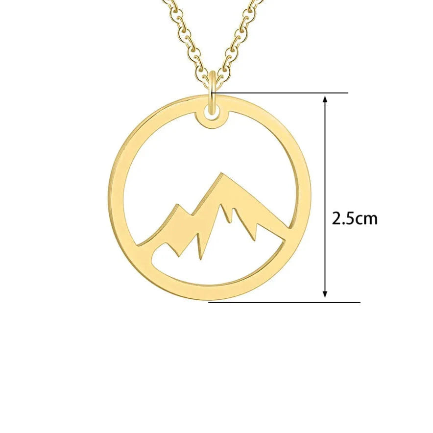 Collar con Colgante de Montaña para Hombre o Mujer
