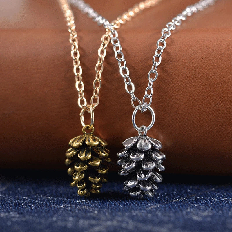 Collar con Colgante de Piña para Mujer en plata