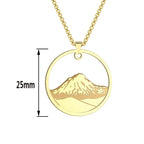 Collar con Colgante Redondo Montaña