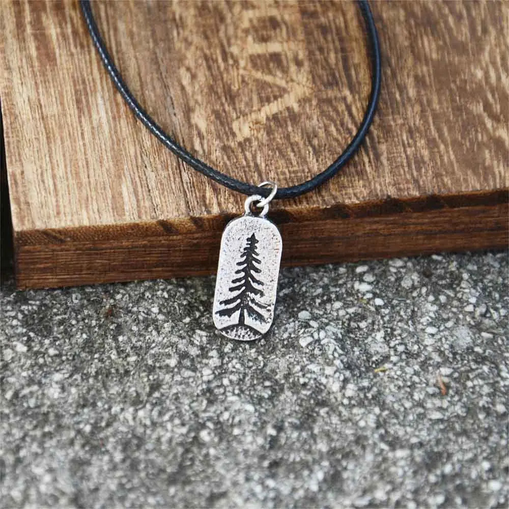 Collar con Colgante de Árbol de Navidad de plata