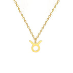 Collar con Colgante Dorado Signo del Zodiaco