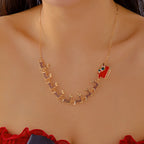 Collar con Colgante de Trineo de Navidad