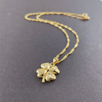 Collar con Colgante de Trébol de 4 Hojas para Mujer