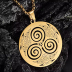 Collar Celta Colgante Triskel Vikingo Hombre Mujer Nórdico