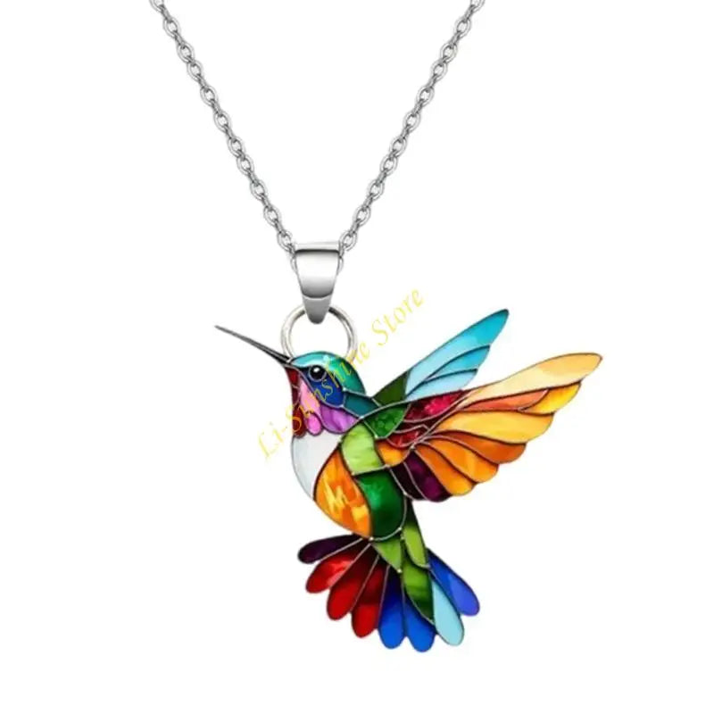 Collar Colibrí Arcoíris Eloria