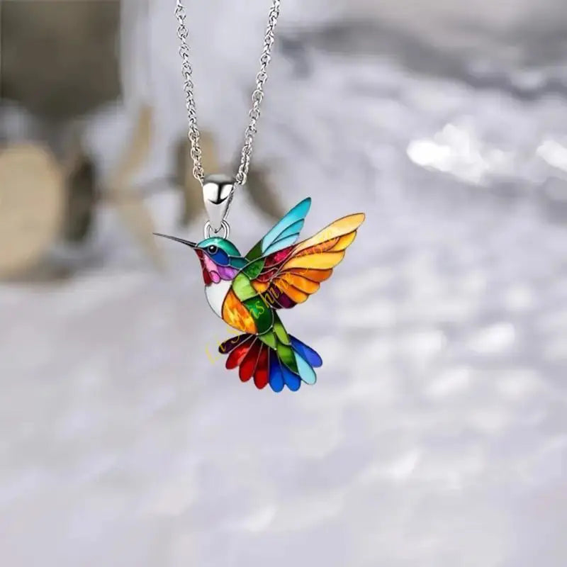 Collar Colibrí Arcoíris Eloria