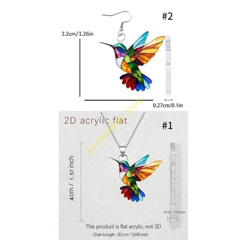 Collar Colibrí Arcoíris Eloria