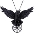 Collar Cuervo de Odín Colgante Celta Vikingo Hombre Mujer Nórdico
