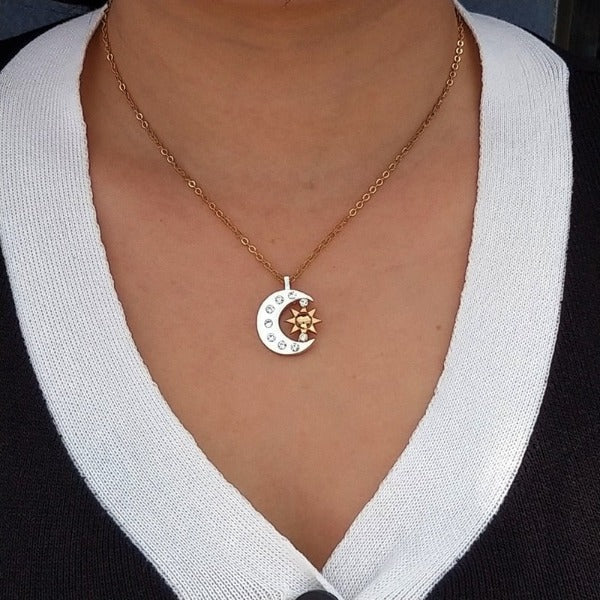 Collar Colgante Luna Creciente para Mujer