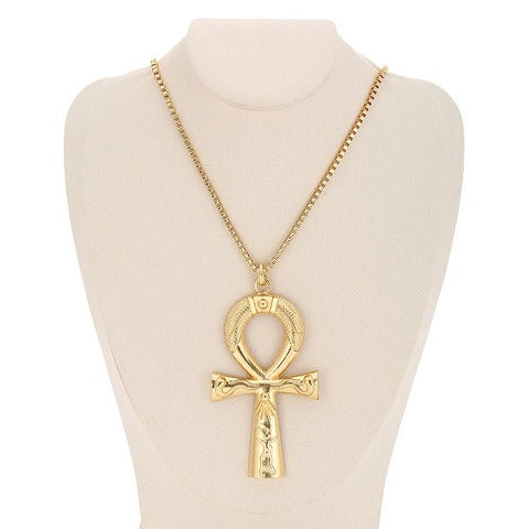 Collar Cruz Egipcia Oro Ankh