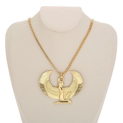 Collar Cruz Egipcia Oro Isis