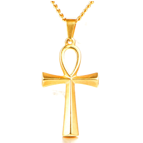 Collar Cruz Egipcia Oro