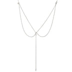 Collar de Espalda Bohemio para Mujer plata