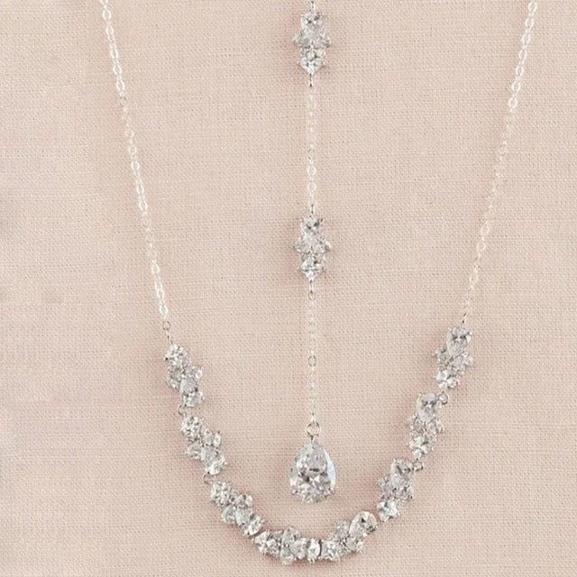 Collar para Espalda de Boda en plata