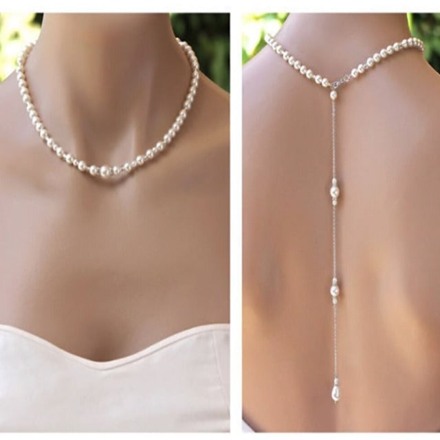Collar de Novia con Perlas para Mujer