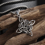 Collar de Protección Nudo de Bruja Colgante Wicca