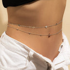 Collar de Vientre para Mujer plata