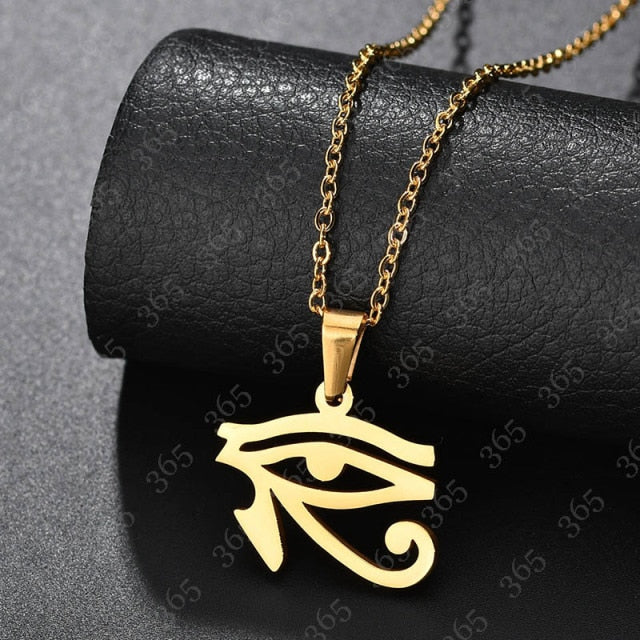 Collar Egipto Ojo Oudjat Horus oro