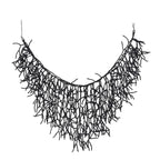 Collar y colgante de babero de coral negro