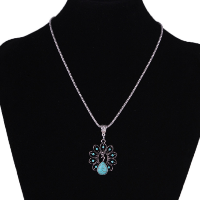 Collar Étnico de Plata con Turquesa